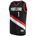 thumbnail image 2 of Men's Fanatics Anfernee Simons Black Portland Trail Blazers Fast Break Replica Player Jersey - Icon Edition, 2 of 3