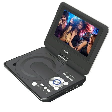 UPC: 0840005005460 | NAXA Electronics NPD-952 9-Inch TFT LCD Swivel Screen Portable DVD Player with USB/SD/MMC Inputs