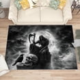 thumbnail image 2 of Gothic Rugs for Living Room - Grim Reaper Rug, 3x5 Rug, Spooky Skull Area Rug, Goth Crow Washable Non Slip Rugs, Horror Skeleton Carpet - Home Decor, Gothic Gifts for Teens, 2 of 7