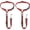 C.Red, variant on Dog Seat Belt for Car, 2 Pack Dog Car Harness Seatbelt Adjustable with Elastic Bungee Buffer, 2 in 1 Pet Car Leash Headrest Restraint Dog Reflective Safety Tether (Blue Paw, Headrest+Clip)
