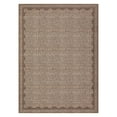thumbnail image 4 of GlowSol 8'x10' Area Rug Washable Modern Scalloped Bordered Pattern Rugs for Living Room Bedroom Soft Non-Slip Low Pile Rug, Tan, 4 of 7