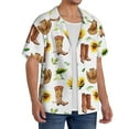 thumbnail image 3 of Zufioo Rustic Western Charm Print Mens Button Down Short Sleeve Shirt,Classic Plaid Shirt,Mens Accessories Fashion Shirt-Medium, 3 of 6