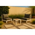 thumbnail image 2 of Meridian Furniture Nizuc Table d'Appoint de Patio Extérieur en Bois Brun, 2 of 7