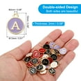 thumbnail image 2 of Uxcell Letter Charm A, 60Pcs Double Sided Alphabet Initial Charm Pendants Beads Purple, 2 of 6