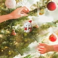 thumbnail image 5 of ERTUTUYI Christmas Ornaments Cute Animal Acrylic Flat Decoration Mini Christmas Tree Hanger Dog Deer Tree Bear Snowman K, 5 of 5