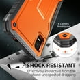 thumbnail image 5 of FITO For Cricket Vision Plus Case, Phone Case with Screen Protector and Kickstand (Orange), 5 of 7