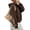 Coffee #174, variant on Women's Polka Dot Oversized Hoodie Long Sleeve Casual Pullover Sweatshirt Loose Fit Fall Hoodie