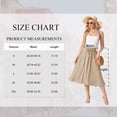 thumbnail image 2 of TEMOFON Skirts for Women Adjustable Waist A-Line Skirt Ice Silk Feel Skirt for Women Comfortable and Versatile Skirt, 2 of 4