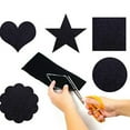 Black Fabric Sheets Multipurpose Velvet Sheet Sticky Glue Back Dining