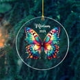 thumbnail image 4 of Butterfly Ornament Christmas 2025 - Xmas Keepsake Gift for Daughter, Sister, Mom - Year Name Ornament - Unique Christmas Tree Decoration, 4 of 5