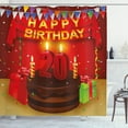 thumbnail image 1 of Ambesonne Colorful Shower Curtain, Birthday Boxes Flags, 69"Wx75"L, Multicolor, 1 of 3