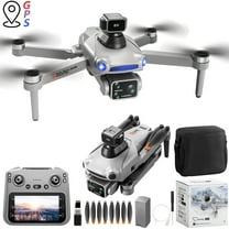 JVBTVB 4K GPS Drone with 6-Inch Screen Remote, 5G FPV, Laser Obstacle Avoidance, One Key Return, 4920ft Range, 25 Min Flight