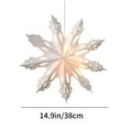 Fufafayo Clearance Paper Christmas Snowflake Hanging Decoration White