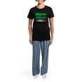thumbnail image 4 of CafePress - Irish Today Mexican Tomorrow Women's Dark Pajamas - Women's Short Sleeve Print T-Shirt and Pants Dark Cotton Pajama Set, 4 of 7