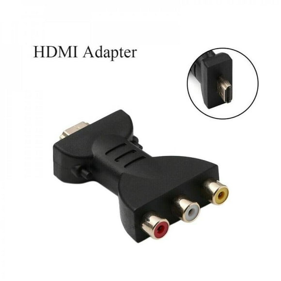 Big Clearance! to 3 RCA Adapter Haokiang AV Signal Male to 3 RCA Female Audio Adapter Component Converter