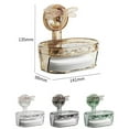 thumbnail image 3 of Nomeni Rack Suction Cup Soap Box Sponge Holder Suction Cup Soap Dish Powerful Vacuum Suction Soap Holder Butterfly Suction Cup Soap Box Storage Rack Wall Mounted Double Layer Drain, 3 of 9