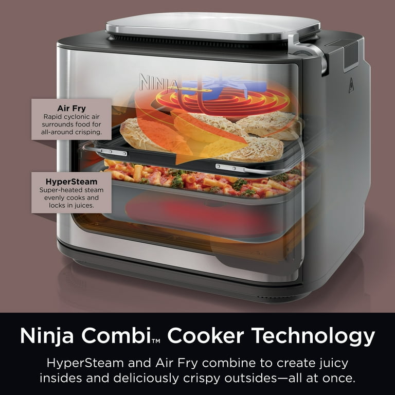 Ninja Combi All-in-One Multicooker, Oven, & Air Fryer, 10-in-1 Functions,  Stainless Steel, SFP700 