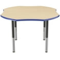 thumbnail image 3 of ECR4Kids 48in Clover Premium Thermo-Fused Adjustable Activity Table Maple/Blue/Black - Super Leg, 3 of 8