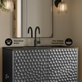 thumbnail image 4 of Bosse 36" Freestanding Bathroom Vanity in Black Oak with Black Sink Top, 4 of 11