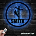 thumbnail image 3 of Craftnamesign Custom Lineman Metal Wall Art LED Light, Electrical Worker Sign, Lineman Wall Decor, 3 of 5