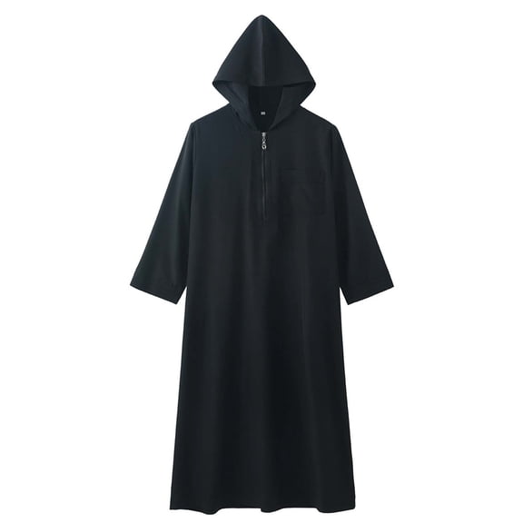 Vintage Muslim with Hood Renaissance Peasant Plain Steampunk Coat for Children Boy Girl Winter Fall Long Sleeve Hoods Outfits Robe Bath Robe Child 2025