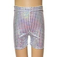 thumbnail image 4 of Youth Stylish Clothes Loose Ripped Sweatpants Block Three Point Shorts Sequin Children Adult Dance Pants Practice Shorts Attend Shows And Events, 4 of 4