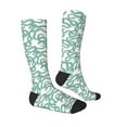 thumbnail image 3 of Fotbe Hand Drawn Snake print Women's Men's Novelty Crew Socks Cotton Socks Knee High Socks for Walking,Running,Nurses,Pregnancy, 3 of 8