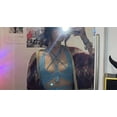 thumbnail image 3 of Women's Sexy Crochet Cropped Top Halter Neck Butterfly Knitted Bandage Strap Top Camisole Beach Bikini Bra, 3 of 7