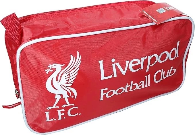 Icon Sports Liverpool Shoe Bag, Red/White, 13.5 In, 100% Polyester