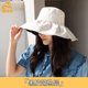 thumbnail image 2 of Sombrero protector solar con pegamento negro para mujer, sombrero para el sol de verano para protección facial y protección UV, sombrero de pescador, 2 of 5
