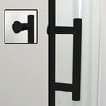 thumbnail image 3 of Elegant  Pivot Swing Shower Door Polished Chrome Finish Matte Black 28"W X 72"H Matte, 3 of 4