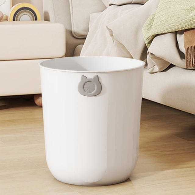 Dvkptbk Garbage Can Household Kitchen Trash Can Bedroom Toilet Lidless Bathroom Trash Can Home Essentials