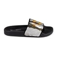 thumbnail image 3 of Nature Breeze Fluf-13 Sequin Fabric Slide Sandal in Bronze, 3 of 4