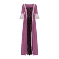 thumbnail image 5 of NMMUED Costume Victorien Femme Robe Victorienne pour Femme Robes Élégantes pour Femme Costumes d'Halloween pour Femme Robe Médiévale pour Femme Tenue Renaissance Femme Rose Vif m, 5 of 5