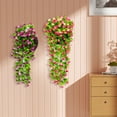 thumbnail image 5 of 1X Artificial Flower Clearance! Nomeni Simulation Flower Vine Small Wrinkled Chrysanthemum Wall Hanging Wall Decoration Rose Red, Fake Flowers Promotion Sale! Hot Pink, 5 of 6