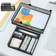 thumbnail image 1 of Contenedores de almacenamiento de plástico para la organización del armario | Caja plegable apilable con puerta frontal abierta | Contenedores de almacenamiento de plástico negro para el dormitorio, 1 of 6