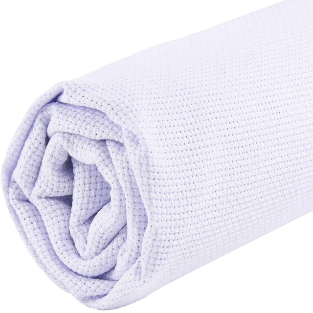 LEEYNEER 59 by 39Inch 14 Count Aida Cloth Cross Stitch Large Fabric Embroidery Cloth for Embroidery