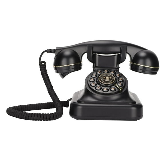 Teléfono Antiguo, Elegante Botón ABS ABS Material Multi -Propósito Teléfono Cablado Vintage Coneuricular Para Barra