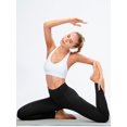 thumbnail image 2 of Leggings térmicos con forro polar para mujer, suaves, elásticos, cálidos, para invierno, para gimnasio, pantalones de yoga con cintura alta y control del abdomen, con bolsillos, S, negro, 2 of 4