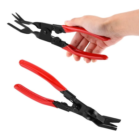 

Tbest 2 pcs Set Car Interior Door Panel & Trim Clip Removal Plier Upholstery Remover Pry Bar Tool Door Trim Clip Remover Trim Clip Remover