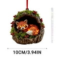 thumbnail image 2 of Adorno Navideño de Animales Del Bosque de 10 Cm | Colgante Navideño de Acrílico | Decoración Caprichosa de Animales Del Bosque | Regalo Ideal para Coronas, Guirnaldas y Centros de Mesa, 2 of 5