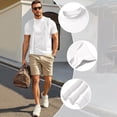 thumbnail image 6 of Trgacdwlo Men's Shirts Short Sleeve Mock Neck Men's Workout Shirts Athletic Breathable Lightweight Casual Basic Undershirt Men White L, 6 of 6