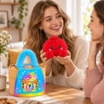 thumbnail image 3 of Lumifun Red Plush Dumpling Squishy Toy 6 inch, Cute Bao Bun Stuffed Animal with Basket Gift Box, Soft Stress Relief Fidget Toy, Christmas Holiday Gift for Kids & Adults, 3 of 3
