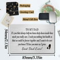 thumbnail image 5 of Dad Wallet Card Father's Day Gifts from Son Daughter Metal Engraved Wallet Card Inserts Birthday Christmas Presents for Papa Daddy-TO MY DAD Silver 09, 5 of 5