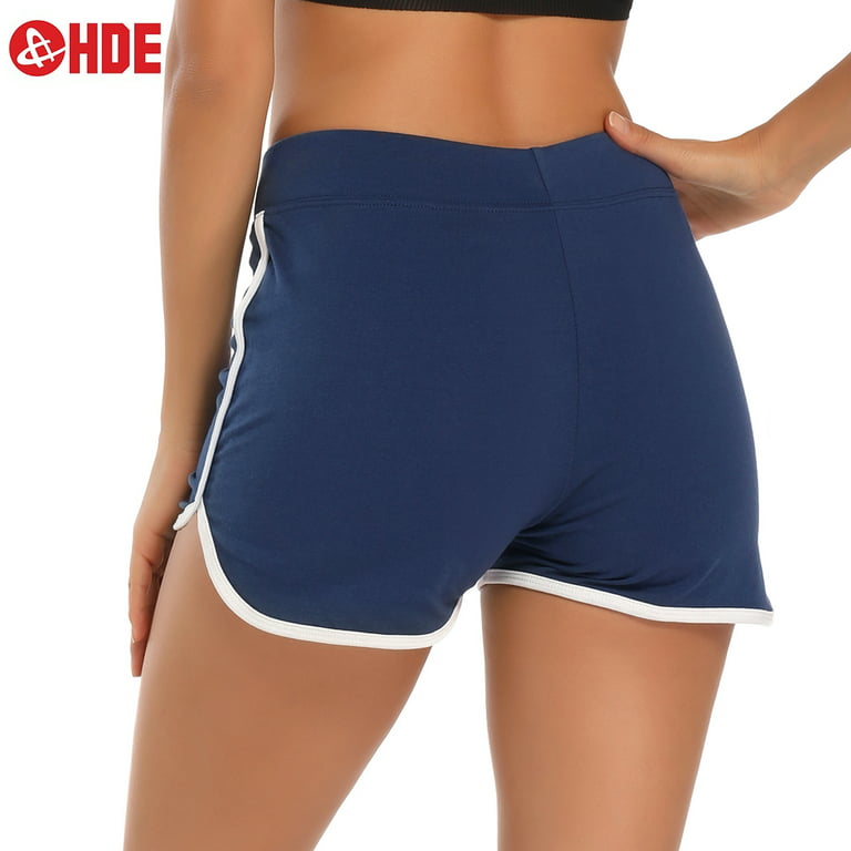 HDE Women Dolphin Shorts Running Workout Clothes Midnight Blue Medium
