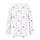 thumbnail image 4 of Ichuanyi liquidación de moda femenina camiseta suelta de mangas de mangas largas de mangas en v tops casuales ICHUANYI WER202308181158, 4 of 5