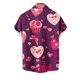 thumbnail image 4 of Mens Manga Corta Botón Abajo Camisas Cuello de Vuelta Día de San Valentín Impresión, Blusa de Moda Casual, 4 of 8