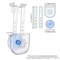 thumbnail image 2 of Transparent Adjustable Toilet Tank Cleaning Sheet With Suction Cup And -fouling Rack 2pcs, 2 of 5