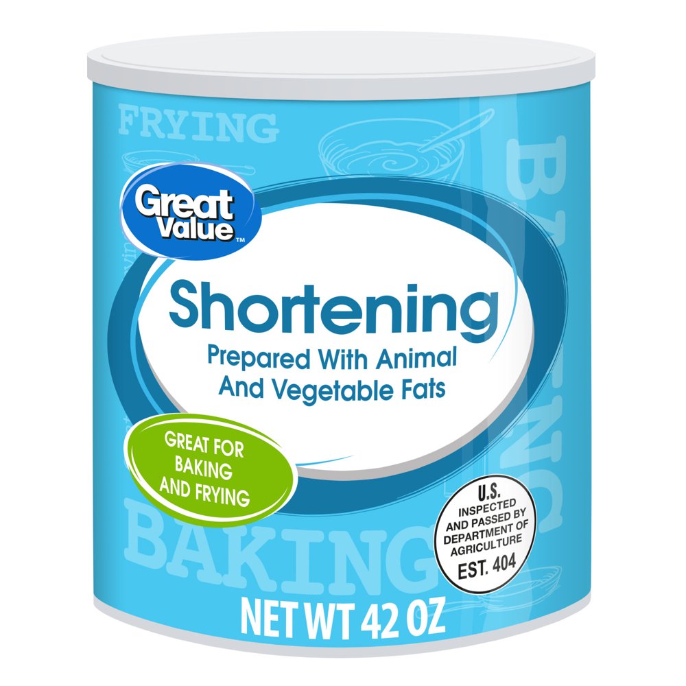 Great Value Prepared from Meat Fats & Vegetable Oils Shortening, 42 oz