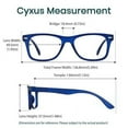 thumbnail image 5 of Cyxus Propionic Acid Reading Glasses 3.0 Blue Light Glasses Anti UV Computer Blue Frame, 5 of 8